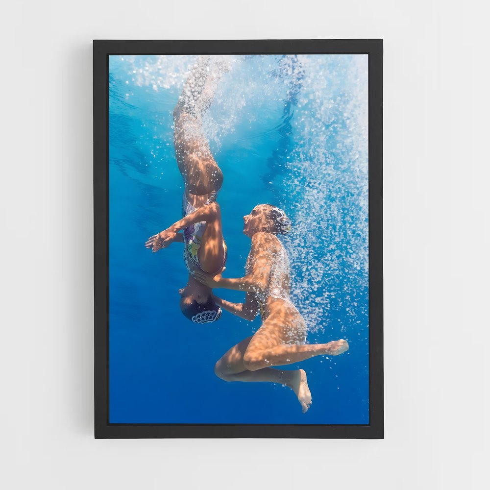 Poster Océan de Grâce – affiche Natation synchronisée (vue 2)